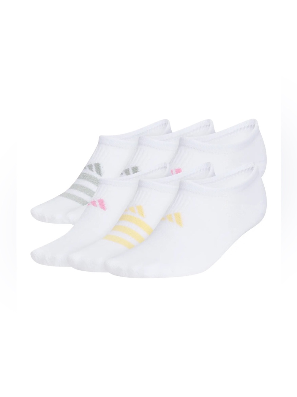 NWOT! Adidas Superlite 3.0 6-Pack No-Show Socks Size Medium (5-10)